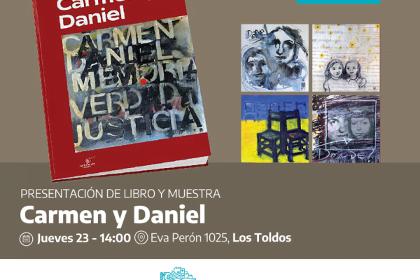 Se presentará el libro y la muestra “Carmen y Daniel” en el Museo Casa Evita