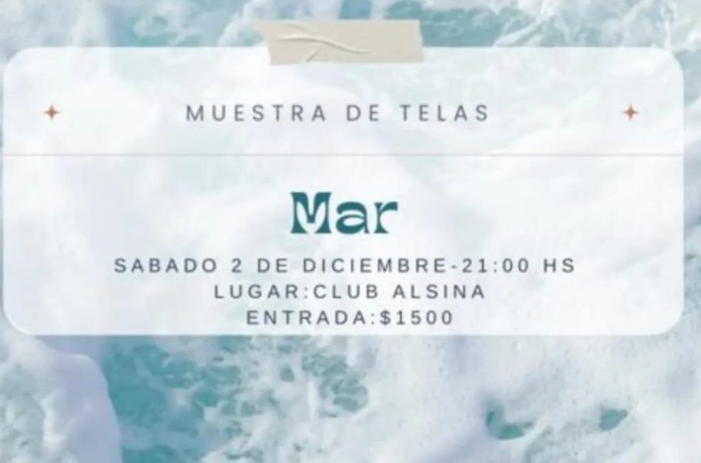 Se viene la Muestra de Telas